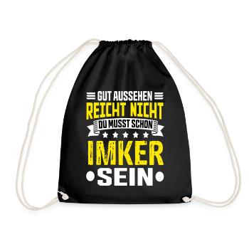 Beekeeper - Drawstring Bag - black - Front