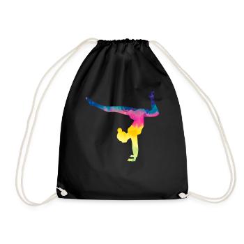 Gymnast Gymnastics Gymnastics Club Gymnastics Gymnastics - Drawstring Bag - black - Front
