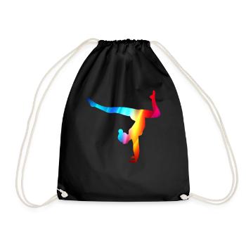 Gymnast Gymnastics Gymnastics Club Gymnastics Gymnastics - Drawstring Bag - black - Front