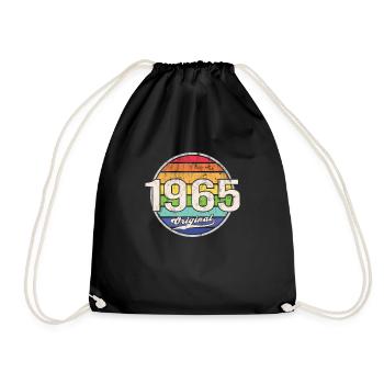 1965 Geburtstag Year Original - Turnbeutel - Schwarz - Vorne