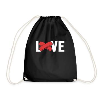 Love Mouth Harpe Harmoniste Harmoniciste - Sac de sport léger - noir - Devant