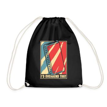 J’exagérerais cette harpe harmoniste à bouche - Sac de sport léger - noir - Devant