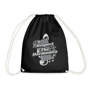 Respectez l’harmonica harmoniste harmoniciste - Sac de sport léger - noir - Devant