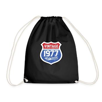 1977 Anniversaire Route Vintage Original - Sac de sport léger - noir - Devant