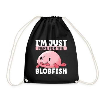 Poisson blob mignon poisson laid - Sac de sport léger - noir - Devant