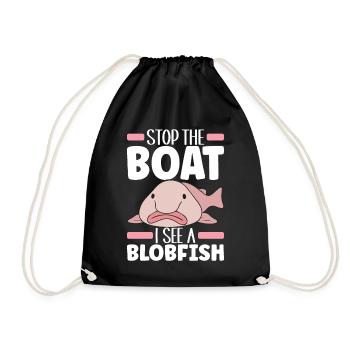 Poisson blob mignon poisson laid - Sac de sport léger - noir - Devant