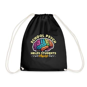 School Psychs Help Students Shine School Counselor - Turnbeutel - Schwarz - Vorne