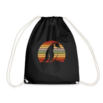 Penguin Kawaii Penguin Cute - Drawstring Bag - black - Front