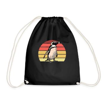 Pingouin Kawaii Pingouin mignon - Sac de sport léger - noir - Devant