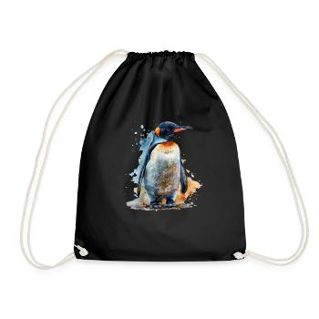 Pingouin Kawaii Pingouin mignon - Sac de sport léger - noir - Devant