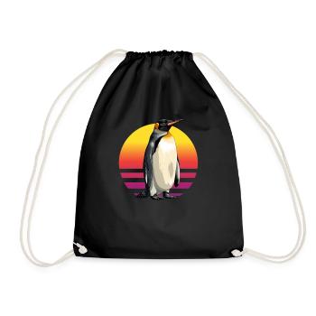 Pingouin Kawaii Pingouin mignon - Sac de sport léger - noir - Devant