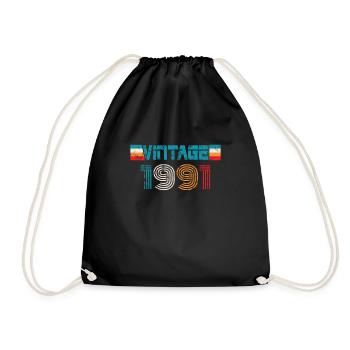 Millésime anniversaire 1991 - Sac de sport léger - noir - Devant