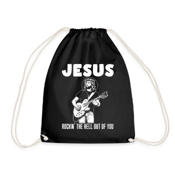 guitar, musician, music band, guitarist, - Drawstring Bag - black - Front