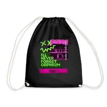 Dortmund Discotheque 80s 90s Wave Music Orpheum - Drawstring Bag - black - Front