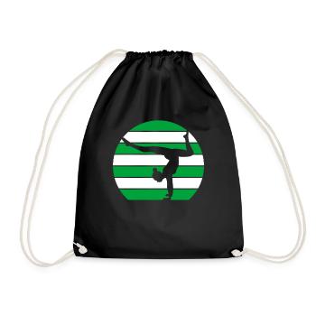 Gymnast Gymnastics Gymnastics Club Gymnastics Gymnastics - Drawstring Bag - black - Front