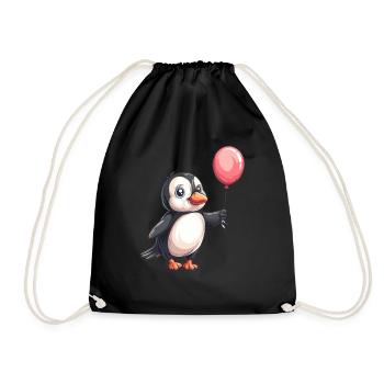 Ballon Pingouin Kawaii Pingouin Mignon - Sac de sport léger - noir - Devant