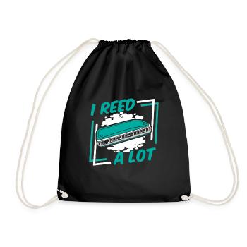 I Reed A Lot Harmoniste Harmoniciste Harpe à bouche - Sac de sport léger - noir - Devant