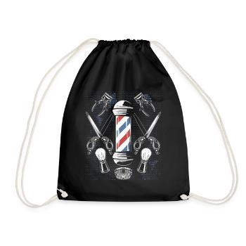 Chemise de coiffeur L’élégance à chaque coupe - Sac de sport léger - noir - Devant
