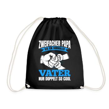 Comme un papa normal, seulement deux fois plus cool - Sac de sport léger - noir - Devant