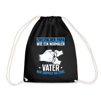 Comme un papa normal, seulement deux fois plus cool - Sac de sport léger - noir - Devant
