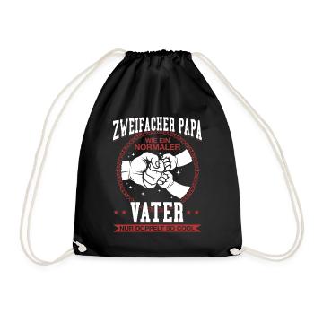 Comme un papa normal, seulement deux fois plus cool - Sac de sport léger - noir - Devant