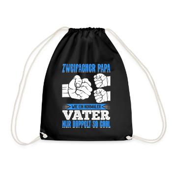 Comme un papa normal, seulement deux fois plus cool - Sac de sport léger - noir - Devant