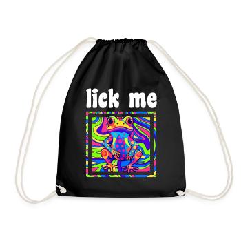 Acide psychédélique Folk Trance Rock EDM Goa Rave - Sac de sport léger - noir - Devant