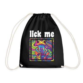 Acide psychédélique Folk Trance Rock EDM Goa Rave - Sac de sport léger - noir - Devant