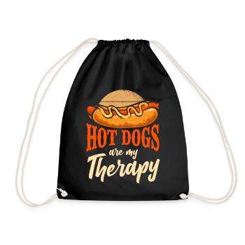 Hot Dog Les hot-dogs adultes sont mes - Sac de sport léger - noir - Devant