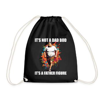 Humorous Father Saying Perfect Style - Drawstring Bag - black - Front