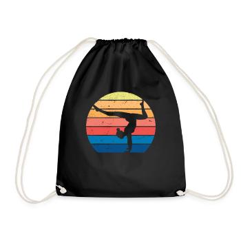 Gymnast Gymnastics Gymnastics Club Gymnastics Gymnastics - Drawstring Bag - black - Front