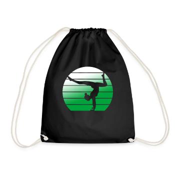 Gymnast Gymnastics Gymnastics Club Gymnastics Gymnastics - Drawstring Bag - black - Front