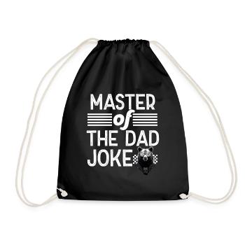 Papa Joke Master Drôle Papa Design Parfait - Sac de sport léger - noir - Devant