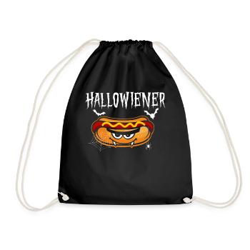 Hot Dog Adult Halloween Pun - Turnbeutel - Schwarz - Vorne