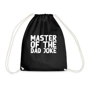 Blagues Maître Drôle Père Style Fête des Pères - Sac de sport léger - noir - Devant