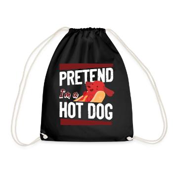 Hot Dog Adulte Faire semblant d’être un Hot - Sac de sport léger - noir - Devant