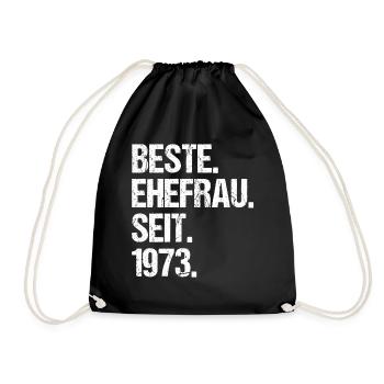 Meilleure épouse de la Saint-Valentin depuis 1973 - Sac de sport léger - noir - Devant