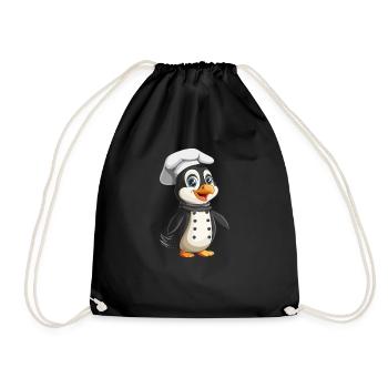 Pingouin Kawaii Pingouin Mignon - Sac de sport léger - noir - Devant
