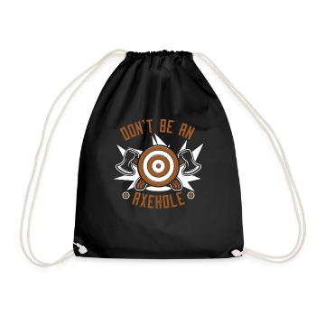 Ne soyez pas un jeu de lancer de hache Axehole Thrower - Sac de sport léger - noir - Devant