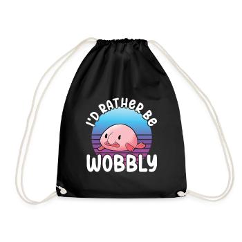 Poisson blob mignon poisson laid - Sac de sport léger - noir - Devant
