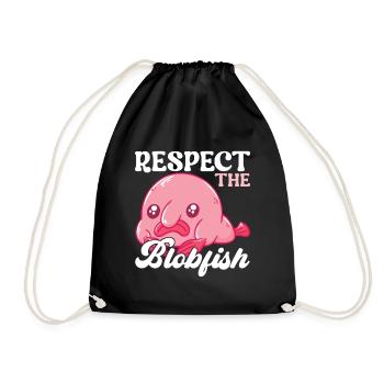 Poisson blob mignon poisson laid - Sac de sport léger - noir - Devant