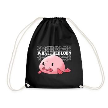 Poisson blob mignon poisson laid - Sac de sport léger - noir - Devant