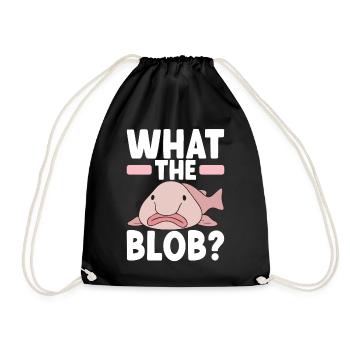 Poisson blob mignon poisson laid - Sac de sport léger - noir - Devant