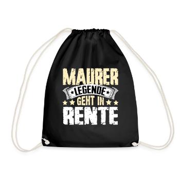Maurer legend retires - Drawstring Bag - black - Front