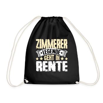 Carpenter legend retires - Drawstring Bag - black - Front