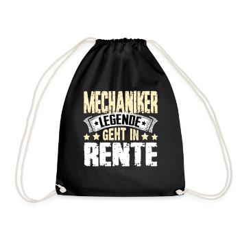 Mechanic legend retires - Drawstring Bag - black - Front