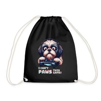 Design cool pour le Shih Tzu et les jeux vidéo - Sac de sport léger - noir - Devant