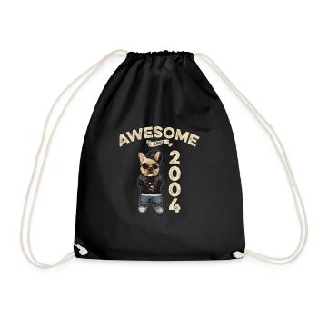 2004 Anniversaire Génial depuis Cool Dog - Sac de sport léger - noir - Devant
