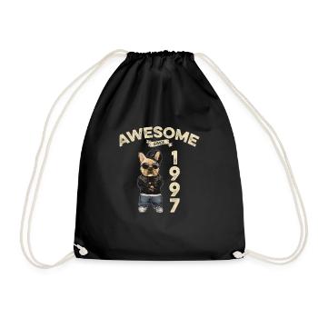1997 Anniversaire Génial depuis Cool Dog - Sac de sport léger - noir - Devant
