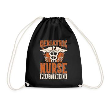 Geriatric Nurse Practitioner Gerontological Nurse - Turnbeutel - Schwarz - Vorne
